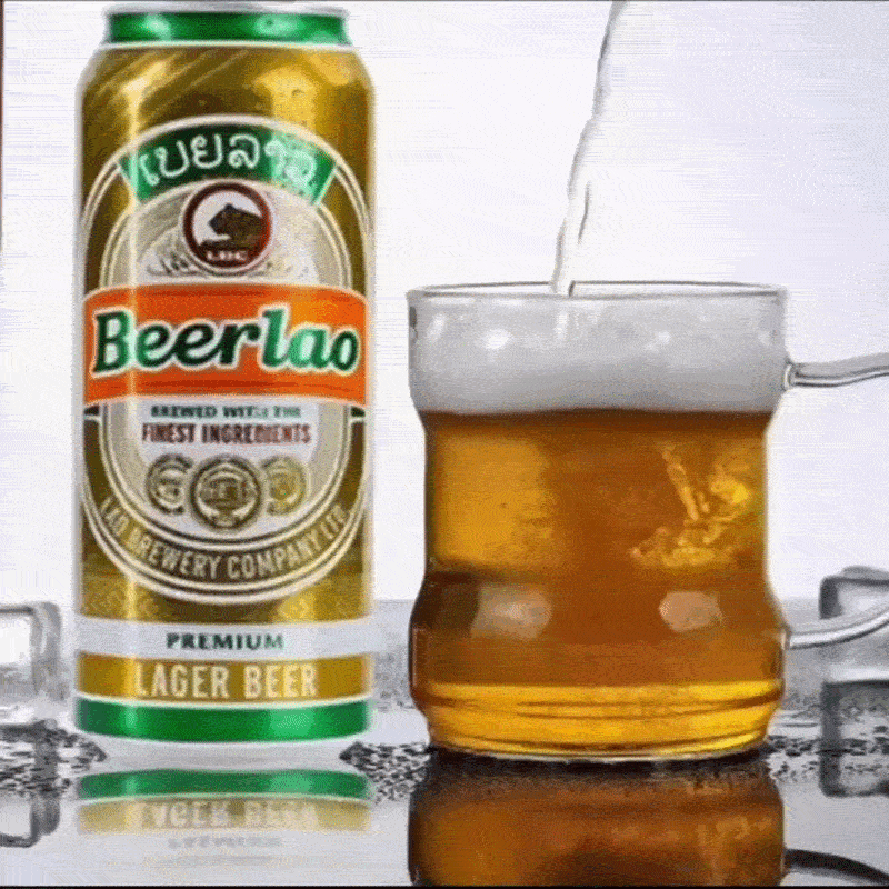 ເບຍລາວ ພຣີມຽມ 500ml ກະປ໋ອງ - ຮູບທີ 2
